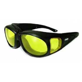Global Vision Outfitter Motorcycle Glasses (Black Frame/Yellow Lens)