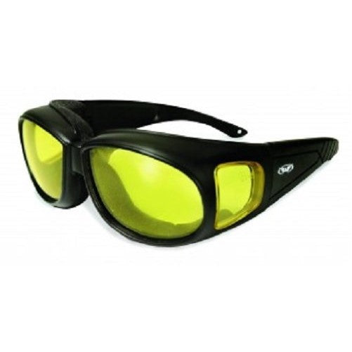 Global Vision Outfitter Motorcycle Glasses (Black Frame/Yellow Lens)