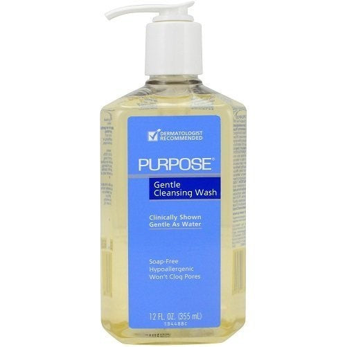 Purpose Gentle Cleansing Wash, 12-Ounce Pump Bottles (Pack of 2)