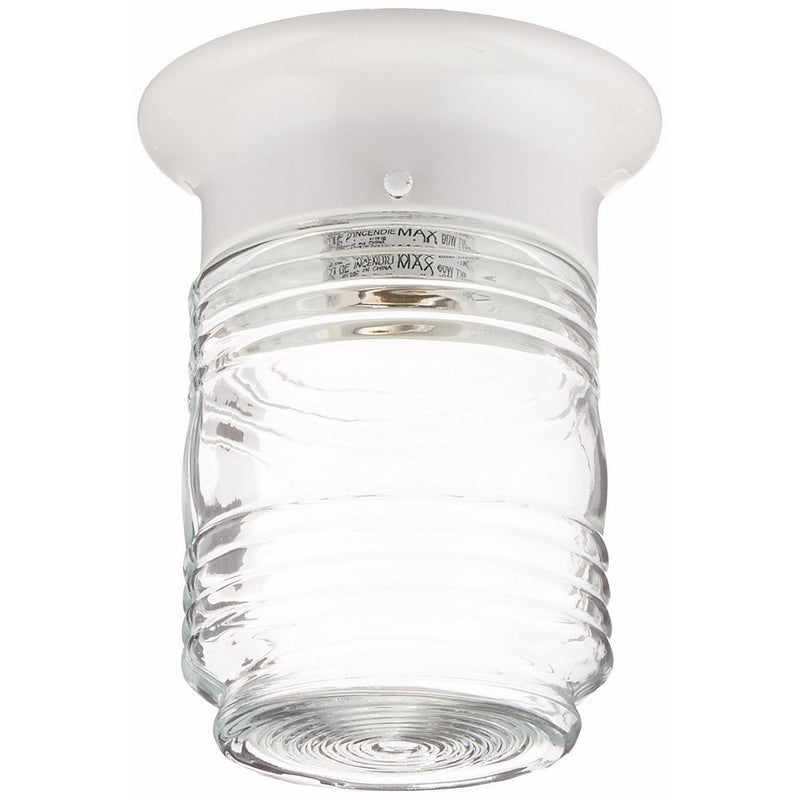 Boston Harbor HV-66919-WH-3L Porch Light Jelly Jar White