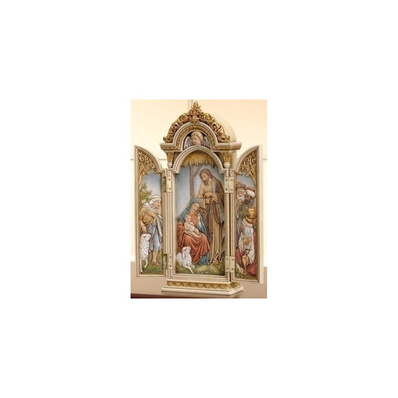 12.75 Inch Nativity Triptych