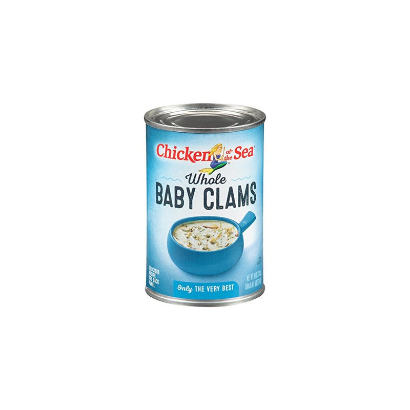 Chicken of the Sea Whole Baby Clams, 10-Ounce Cans (Pack of 12)