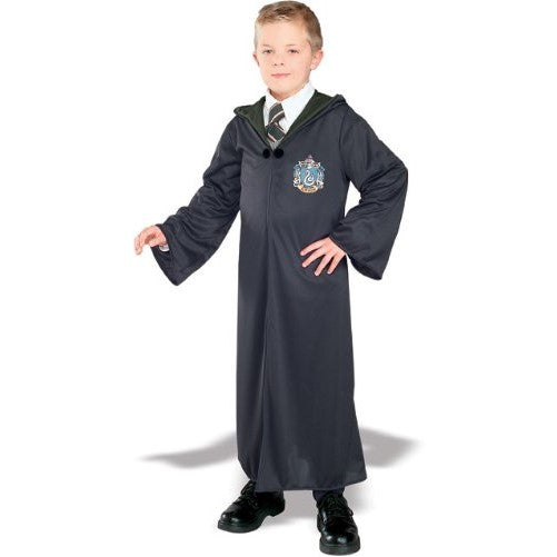 Harry Potter And The Deathly Hallows Costume, Child's Robe With Slytherin Emblem Costume