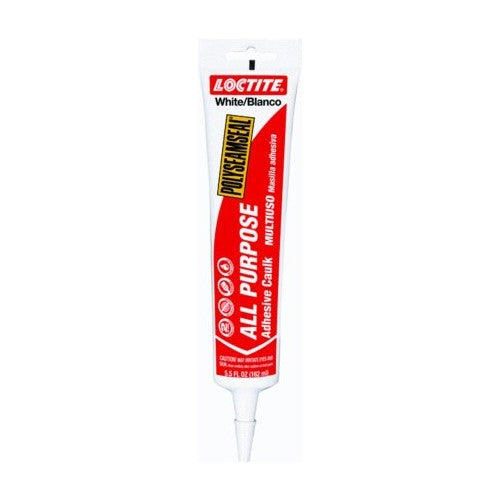 Loctite 1515770 Polyseamseal All-Purpose Adhesive Caulk, White, 5.5-Ounce Tube