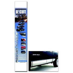 ICI UCUT-RKP6 Chrome 6" x 54" U-Cut Universal Rocker Panel - 5 Piece