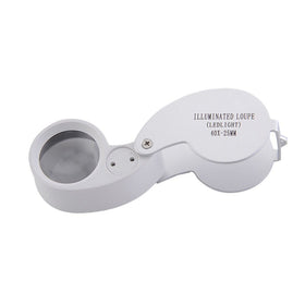 NYKKOLA Illuminated Jewelers Eye Loupe 40x-25mm with Led Lighting