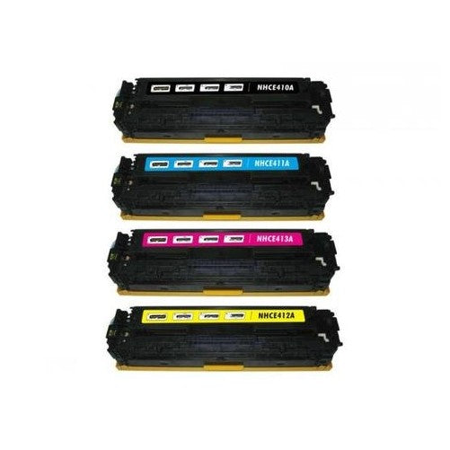 SuppliesOutlet Premium Compatible High Yield Toner Cartridge Set for HP 305A CE410A CE411A CE412A CE413A