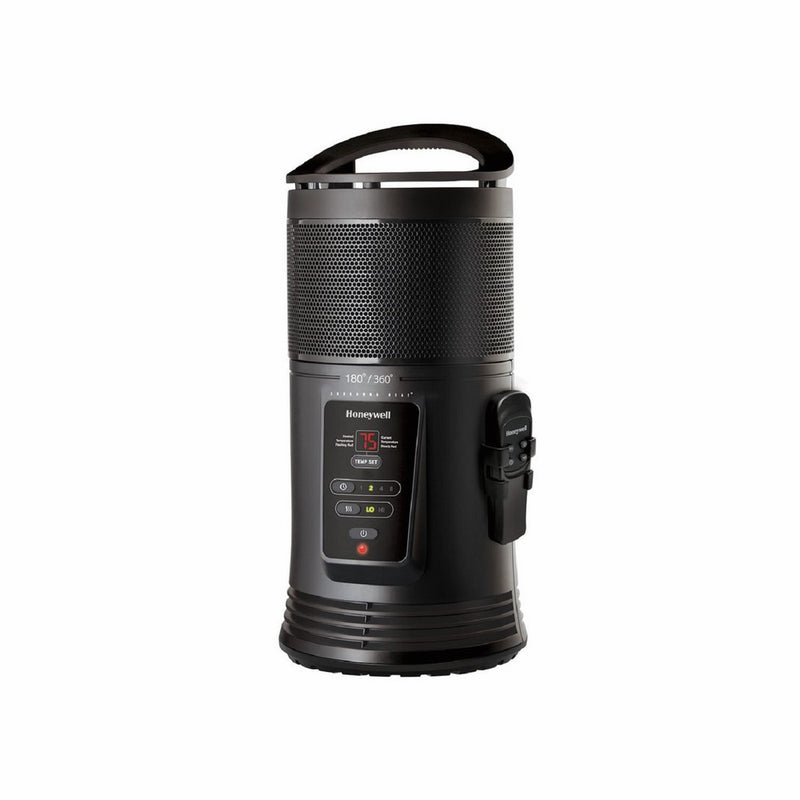 Honeywell Ceramic Surround Heat Whole Room Heater w/Remote Control - Black, HZ-445R
