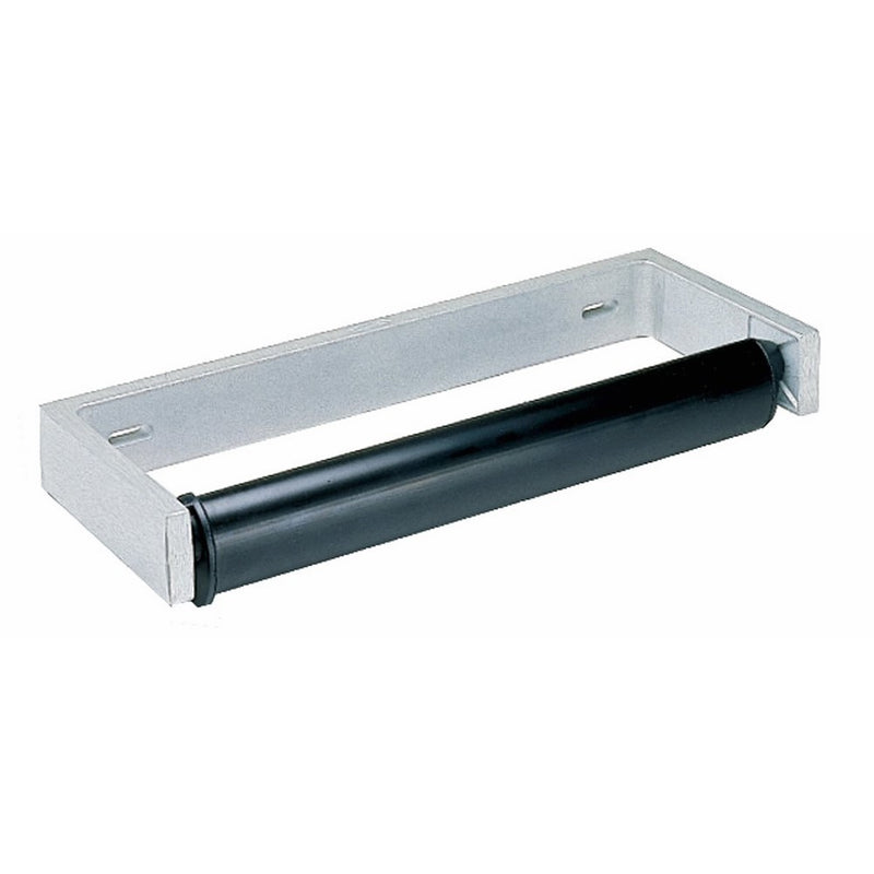 Bobrick 253 Heavy Duty Cast Aluminum Surface Mounted Roll Paper Towel Dispenser with ABS Spindle, Satin Finish, 12-1/2" Width x 4-78" Projection