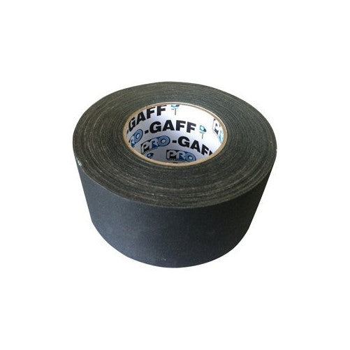 Pro Gaff / Gaffers Tape .5, 1, 2, 3, & 4 Inch Widths X Variable Lengths, 3 Inch, Black