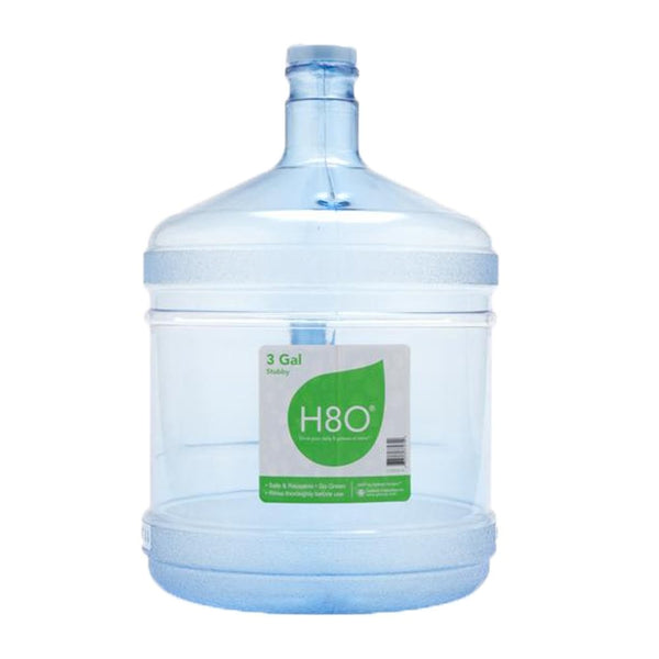 H8O Polycarbonate 3 gallon Stubby Water Bottle (with Handle) with 48mm Cap