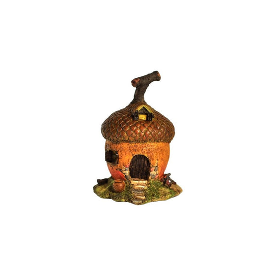 Top Collection Enchanted Story Garden and Terrarium Acorn Fairy House Outdoor Decor