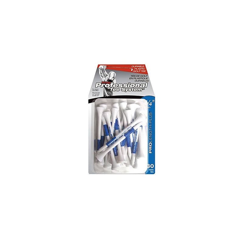 Pride Professional Tee System 3-1/4-Inch Plastic Golf Tee, White