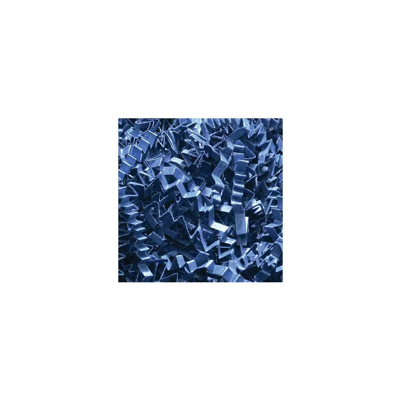 1/2 LB Crinkle Cut Paper Shred - Navy Blue - Gift Basket Filling by Uline