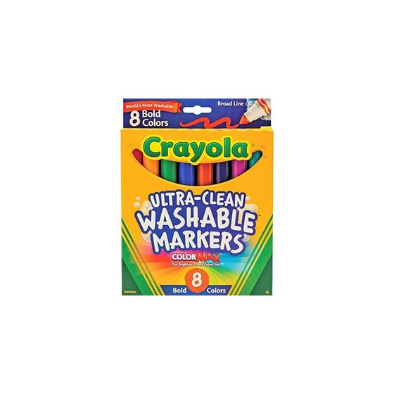 Crayola Washable Bold Broad Line Markers 8 ea (Pack of 2)