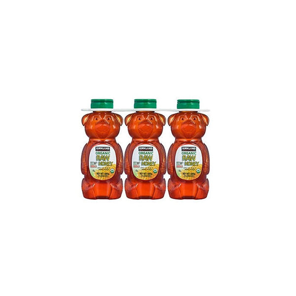 Kirkland Signature Organic Raw Honey Bear, 24 oz, 3 ct