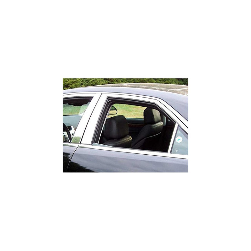 QAA FITS CTS 2010-2013 CADILLAC (6 Pc: Stainless Steel Pillar Post Trim Kit, 4-door & Sport Wagon) PP48251