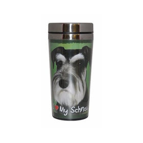 E&S Pets Stainless Steel Schnauzer Uncropped Tumbler, 16 oz
