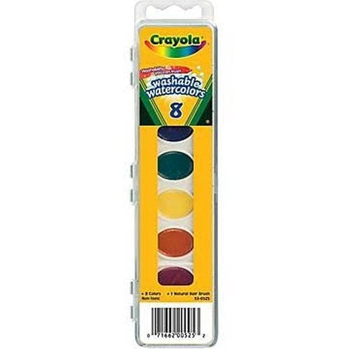 Crayola Washable Watercolors 8 ea (Pack of 2)