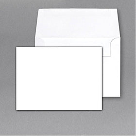 White Heavy Blank Note Cards and Envelopes, 4-1/2 X 6-Inches, Pack of 50. this is Not a Fold Over Card.