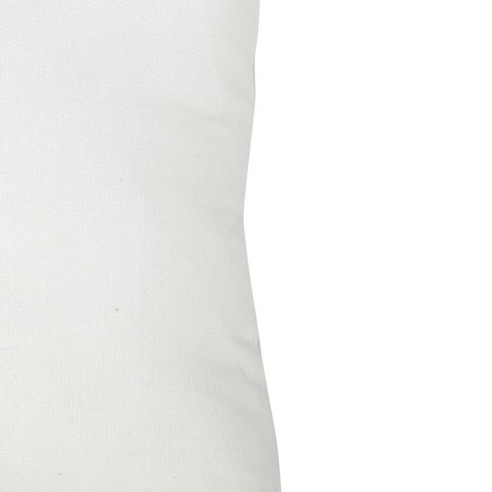 Contemporary Style Pillow with Coral Embroidery, Red and White.