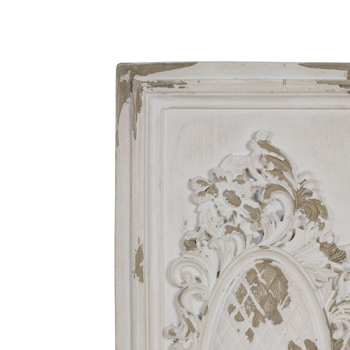 Traditional StyleDecorative Wall Panel, White and Brown