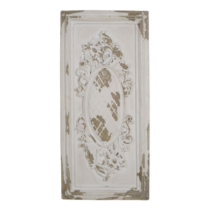 Traditional StyleDecorative Wall Panel, White and Brown