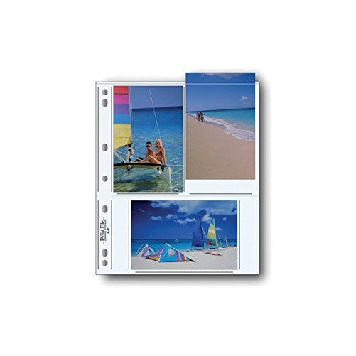 Print File Photo Pages Holds Six 4x6" Prints, Pack of 500