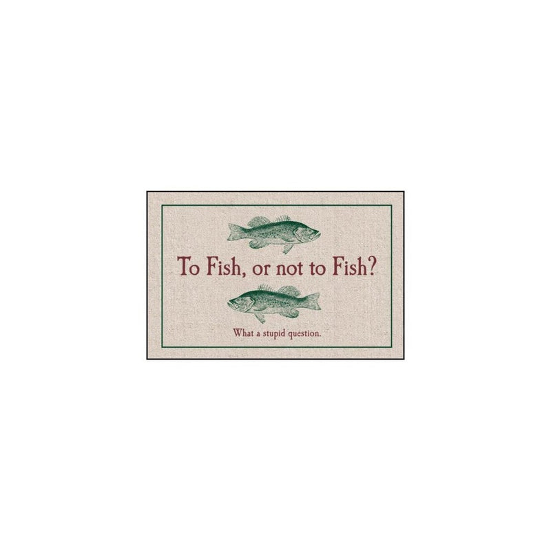 To Fish or Not to Fish Indoor/Outdoor Doormat
