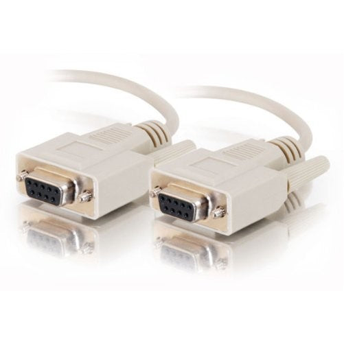 C2G/Cables to Go 09448 DB9 F/F Serial RS232 Cable, Beige (15 Feet/4.57 Meters)