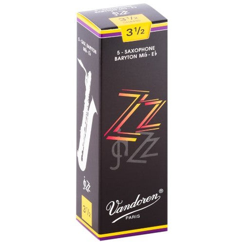 Vandoren SR4435 Bari Sax ZZ Reeds Strength 3.5; Box of 5