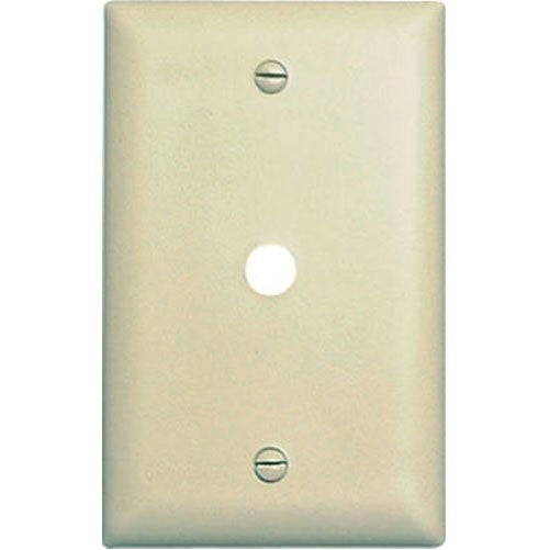 Pass & Seymour TP11ICC15 1 Gang Telephone Hole Opening Wall Plate, Nylon, Ivory