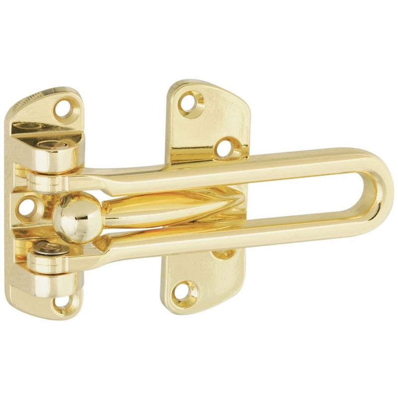 National Hardware N199-679 V804 Door Security Guard in Brass