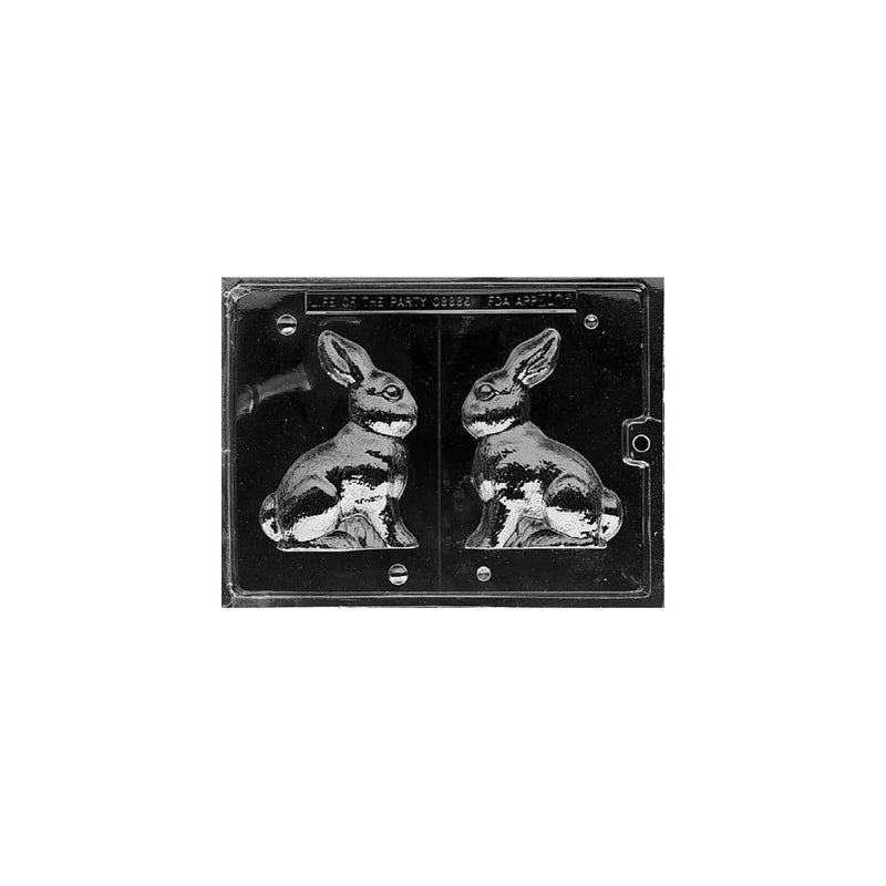 Cybrtrayd Life of the Party E100 5-Inch Bunny Easter Chocolate Candy Mold in Sealed Protective Poly Bag Imprinted with Copyrighted Cybrtrayd Molding Instructions