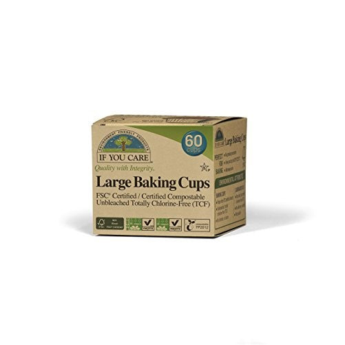 If You Care Unbleached Large Baking Cups, 60-Count Boxes, Brown (24 Pack)