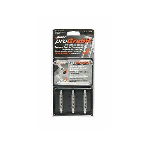 Alden 8430P Pro Grabit Broken Bolt and Damaged Screw Extractor 3 Piece Kit