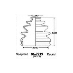 Empi 86-2219D CV Boot Kit