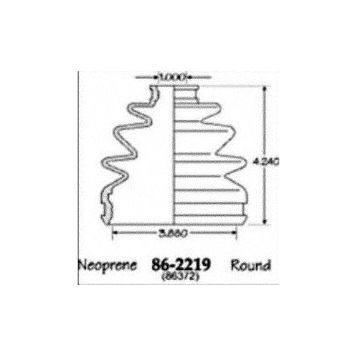 Empi 86-2219D CV Boot Kit