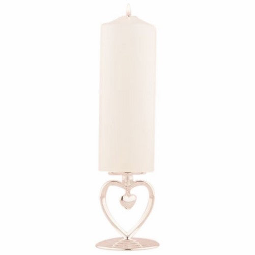 Suspended Heart Unity Candle Holder