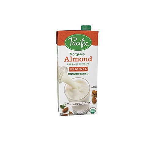 Pacific Foods, Almond Beverage, Unsweetened, Low Fat, Organic, 32 oz