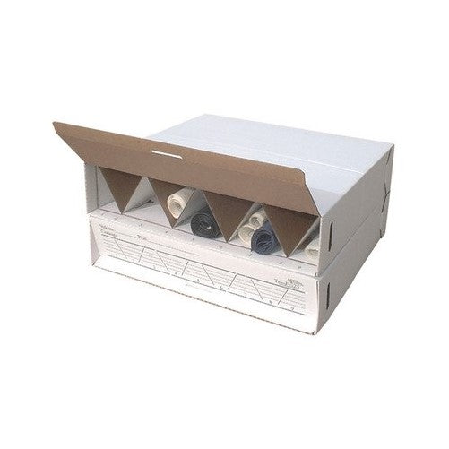 Modular Stackable Roll Filing Box (Set of 2) Size: 6.5" H x 29" W x 27" D