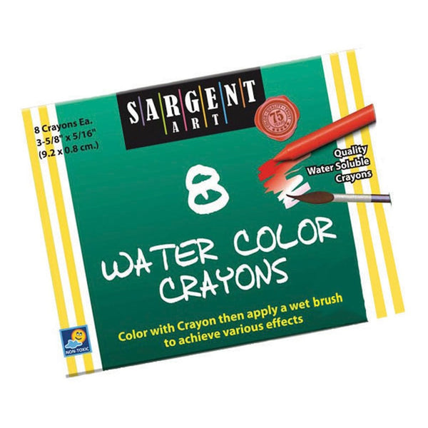 Sargent Art 22-1108 8-Count Water Color-Crayons