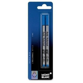 Montblanc Rollerball Refills Blue Fine 2 Per Pack