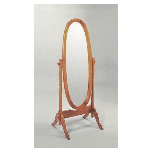 AtHomeMart Oak Cheval Mirror