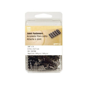 Hillman Corrugated Joint Fastener 3/8 " No. 5 Steel Card Of 100