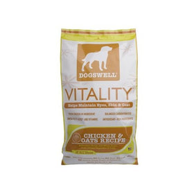 Dogswell Vitality for Dogs, Chicken & Oats Recipe Dry Dog Food, 22.5-Pound Bag