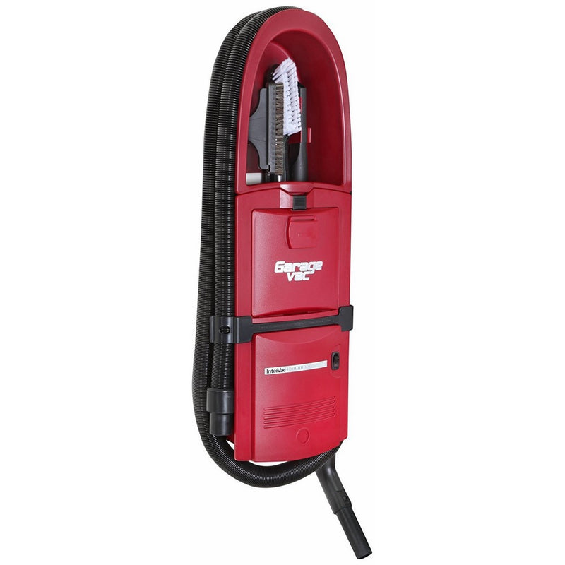 GarageVac GH120-R Red Wall Mounted Garage Vacuum with Accessory