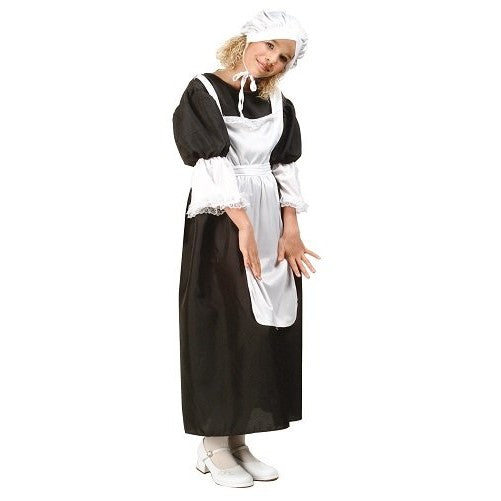 RG Costumes Pilgrim Girl Costume, Black/White, Small