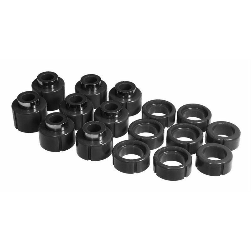 Prothane 7-113-BL Black Body and Extra Cab Mount Bushing Kit - 16 Piece