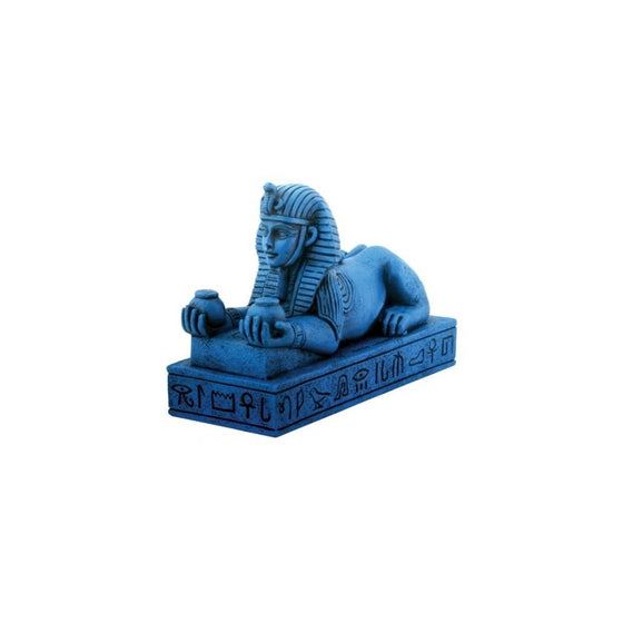 Blue Amenhotep III Sphinx Egyptian Figure Collectible